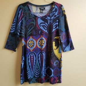 Papillion Sweater Body Con Graphic Dress, M